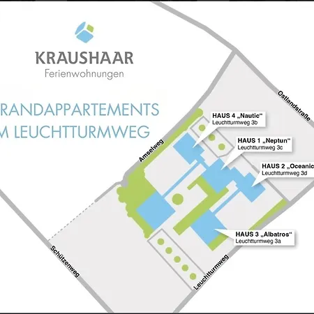 Strandappartements Am Leuchtturmweg Zwei Moewen Daire *